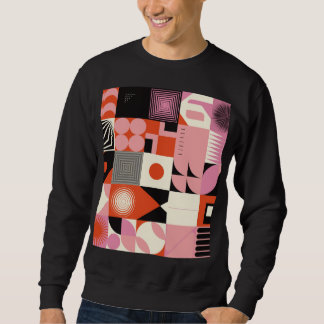 Sudadera Geométrico escandinavo: patrón de arte colorido