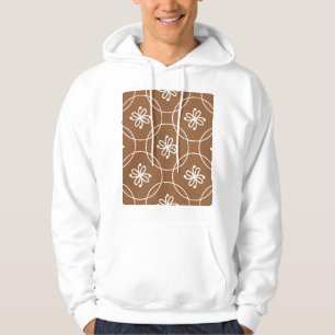 Sudadera Geométrico floral: patrón de arte vintage.