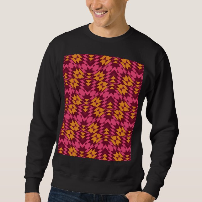 Sudadera Geométrico sin tiempo: patrón sin foco (Anverso)