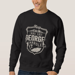 Sudadera George Nombre Nombrar Shirt George Nombre Cumpleañ