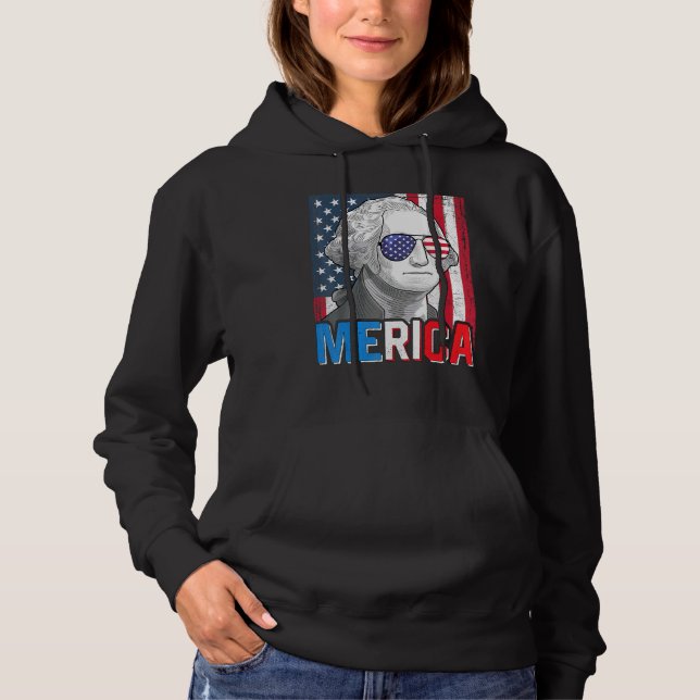 Sudadera George Washington, 4 De Julio En El Mundo De Los M (Anverso)