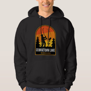 Sudadera Georgetown Lake Montana Pesca Raglan