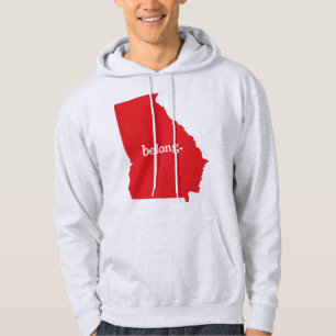 Sudadera Georgia Mapa estatal de EE.UU. Belong