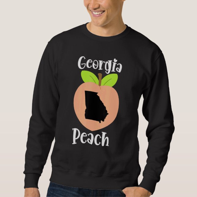 Sudadera Georgia Peach Peach Fans Orgullo Estado De Georgia (Anverso)