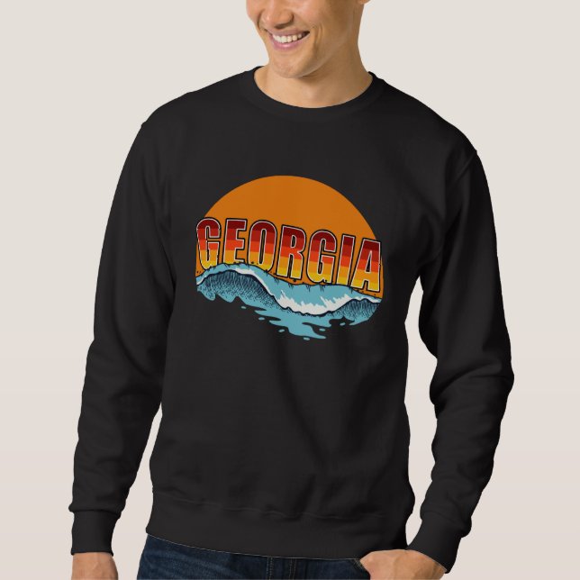 Sudadera Georgia Sol y Oleaje Surf Bronceado Georgia Playa (Anverso)