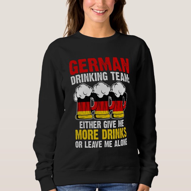 Sudadera German drinking team give Germany drinking team ge (Anverso)