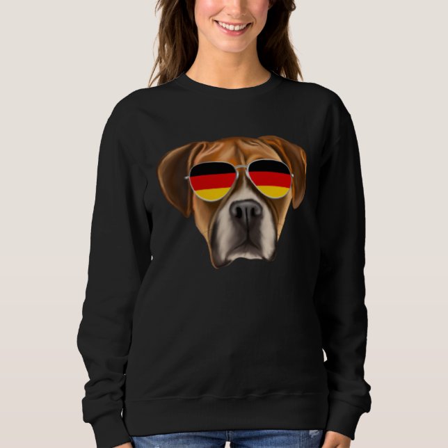 Sudadera German Flag Boxer Dog Germany Pocket (Anverso)