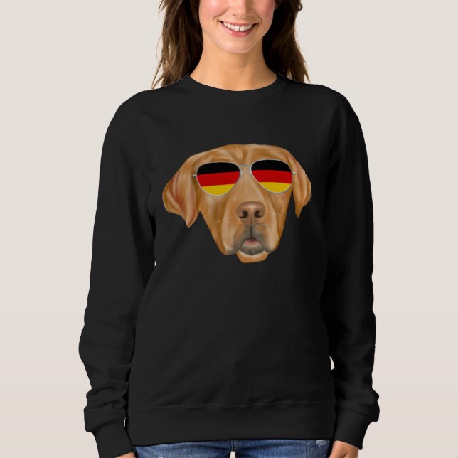 Sudadera German Flag Golden Retriever Dog Germany Pocket (Anverso)