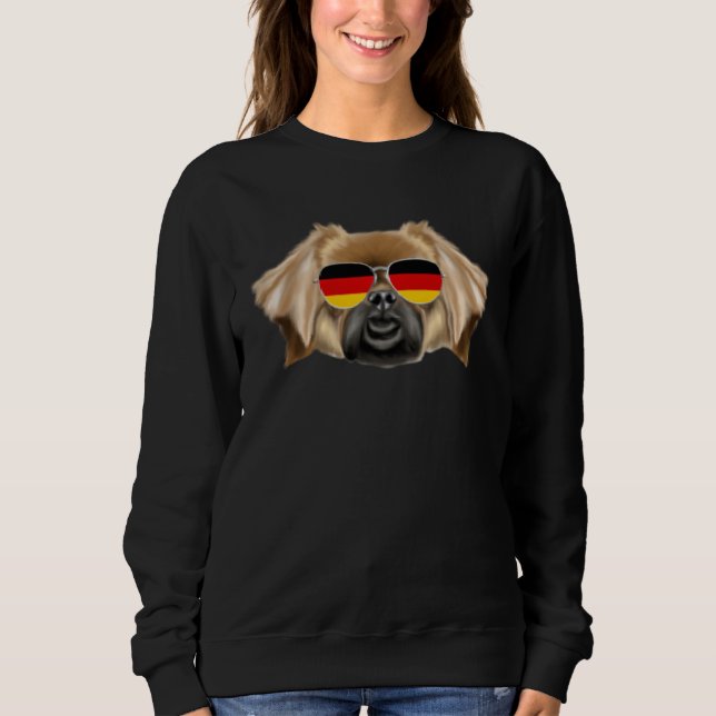 Sudadera German Flag Tibetan Spaniel Dog Germany Pocket (Anverso)