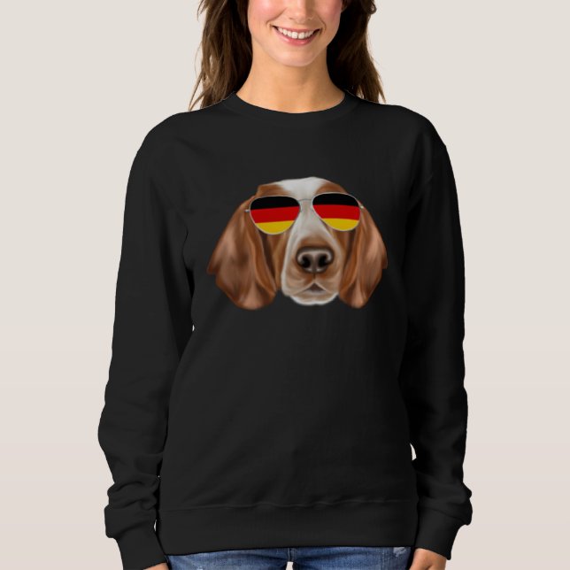 Sudadera German Flag Welsh Springer Spaniel Dog Germany Poc (Anverso)