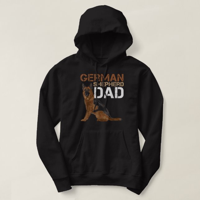Sudadera German Shepherd Dad Owner Shepard German Dog Lover (Diseño del anverso)