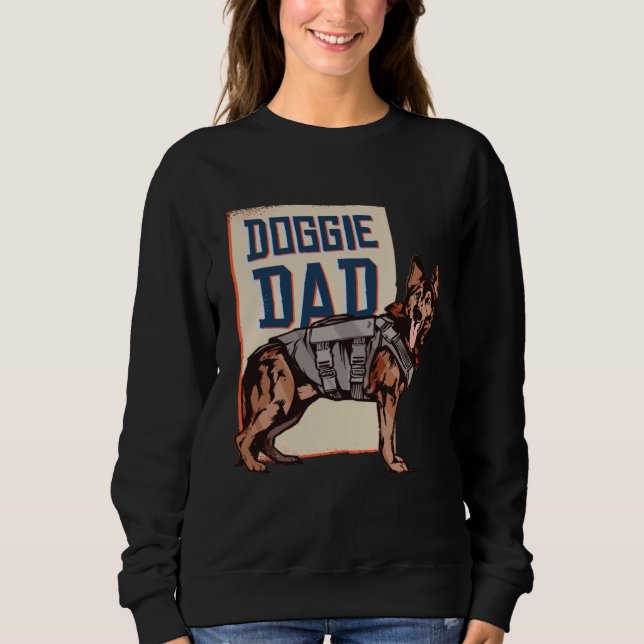 Sudadera German Shepherd Dog  German Shepherd Doggie Dad (Anverso)