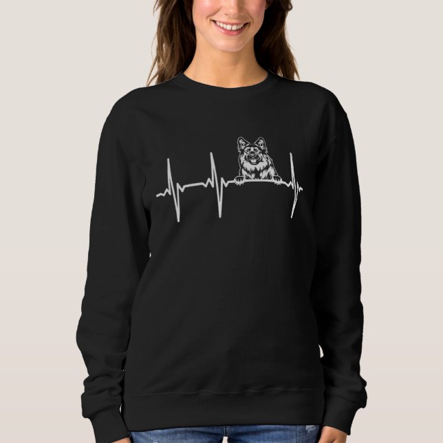 Sudadera German Shepherd Dog Heartbeat  Dog (Anverso)