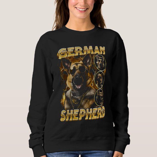 Sudadera German Shepherd Dog Shirt German Shepherd Vintage  (Anverso)