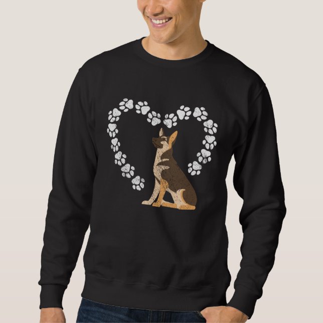 Sudadera German Shepherd Heart (Anverso)