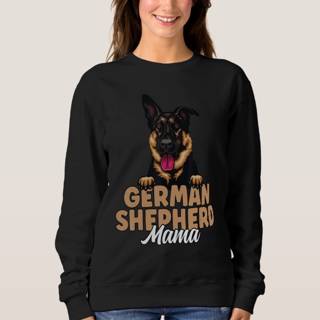 Sudadera German Shepherd Mama Black and Tan German Shepherd (Anverso)