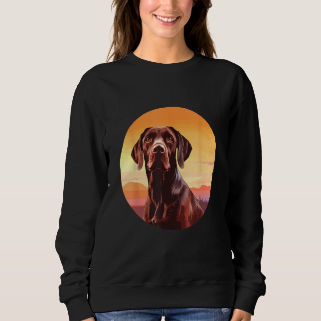 Sudadera German Wire Hair Dog Cute Dog Breed Design 1 (Anverso)