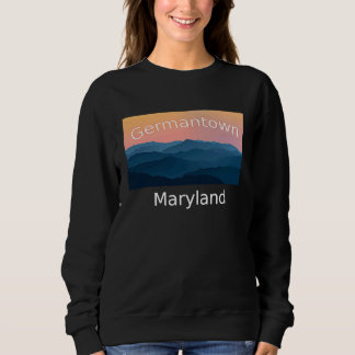 Sudadera Germantown Maryland Montaña puesta de sol pueblo n