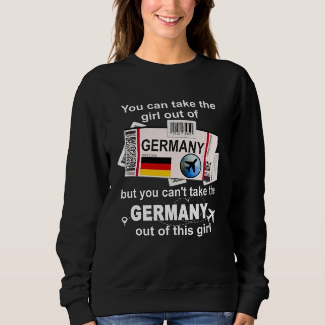 Sudadera Germany Boarding Pass  Germany Girl  Germany (Anverso)