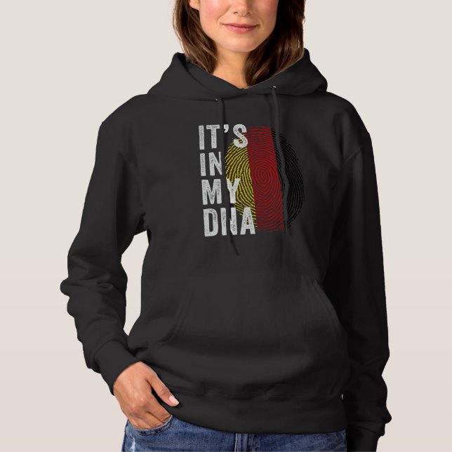 Sudadera Germany It's In My DNA Cute German Fingerprint Ger (Anverso)