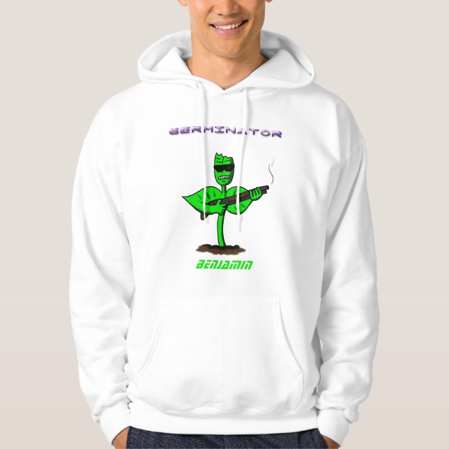 Sudadera Germinator cyborg personalizado divertido (Anverso)