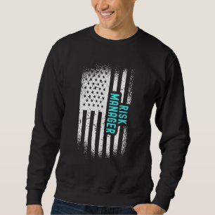 Sudadera Gestor de riesgos con bandera estadounidense