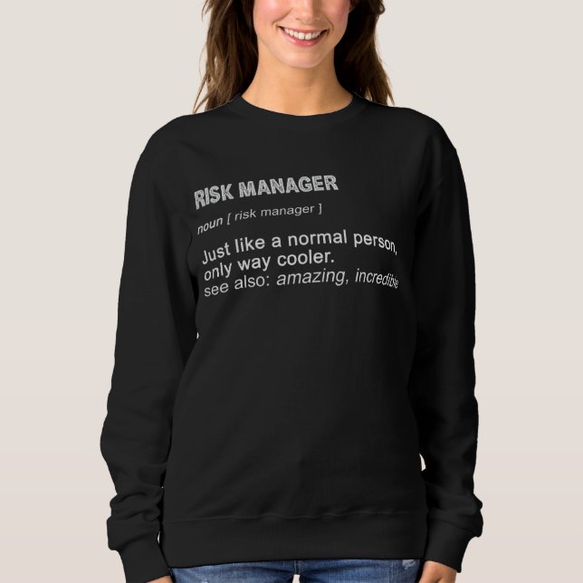 Sudadera Gestor de riesgos de definición moderna (Anverso)