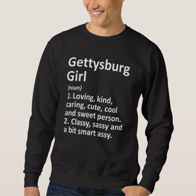 Sudadera GETTYSBURG CHICA PA PENNSYLVANIA Funny City Home R (Anverso)