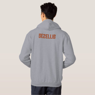 Sudadera 'Gezellig' del Día del Rey - texto naranj