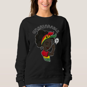 Sudadera Ghana: Chica inquebrantable en el patrimonio de Gh