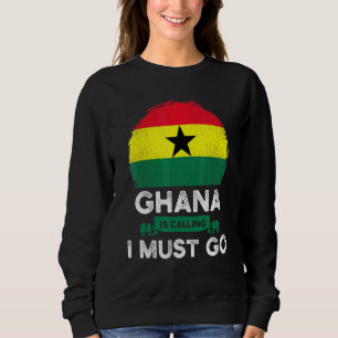 Sudadera Ghana dice que debo ir a las raíces del patrimonio