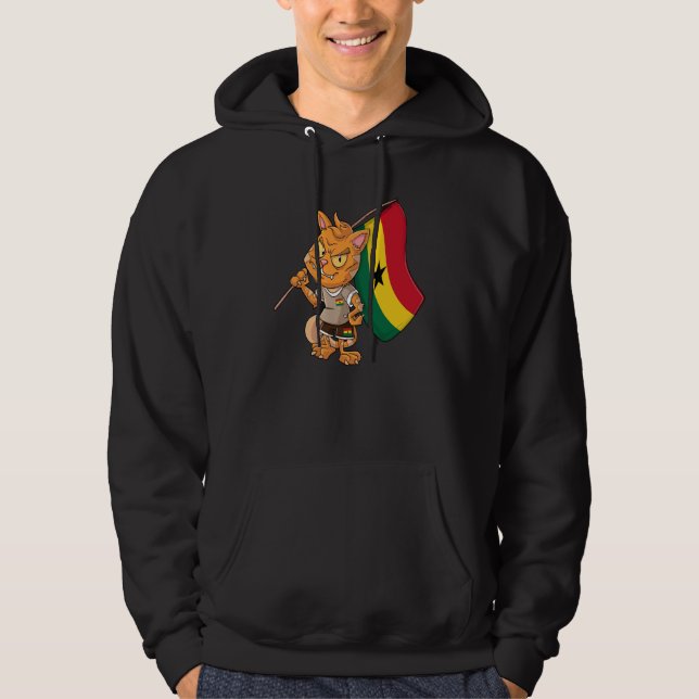 Sudadera Ghana Fan Cat (Anverso)