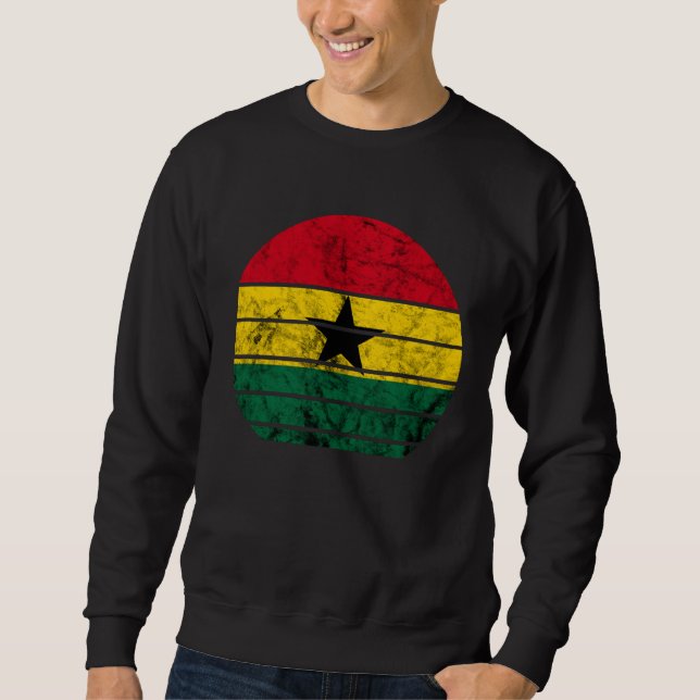 Sudadera Ghana Sunset Ghanaian Flag African Roots Africa (Anverso)
