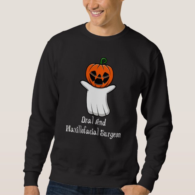 Sudadera Ghost De Calabaza Cirujano Oral Y Maxillofacial Ha (Anverso)