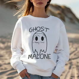 Sudadera Ghost Malone Halloween Sweatshirt Cute Gracioso re