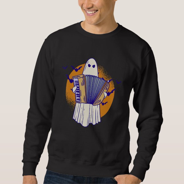 Sudadera Ghost Playing Accordion - Accordionist Accordion P (Anverso)