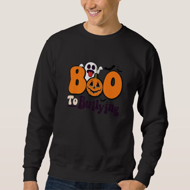 Sudadera Ghost Pumpkin Orange Anti Bullying Unity Day Boo T (Anverso)