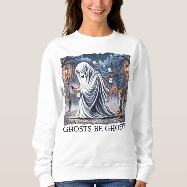 Sudadera Ghosts Be Ghostin" (Anverso)