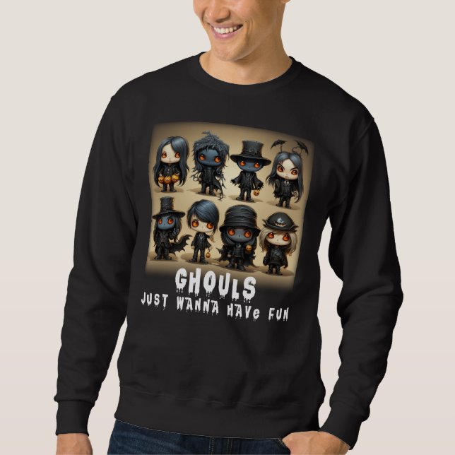 Sudadera Ghouls solo quiere divertirse con la teoría del mo (Anverso)