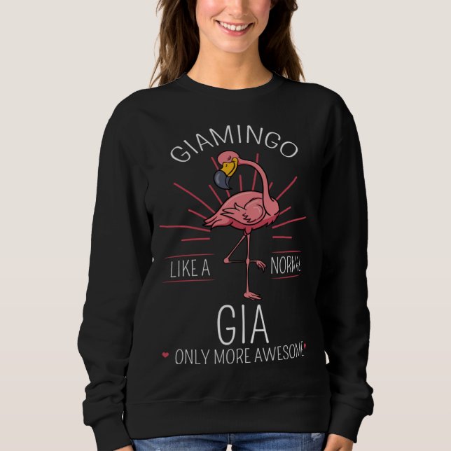 Sudadera Giamingo Gia Flamingo  Grandma Grandmother Grandmo (Anverso)