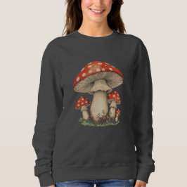 Sudadera Giant Amanita Mushroom - Retro Cottagecore Graphic