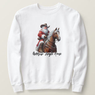 Sudadera Giddyup Jingle Horse Santa Claus Navidad