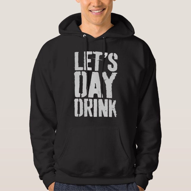 Sudadera Gif de beber el día  (Anverso)