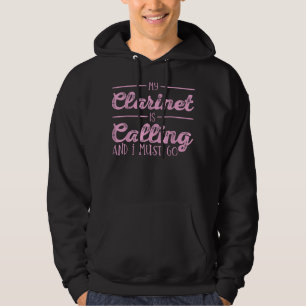 Sudadera Gift391 del profesor de música Clarinet Player