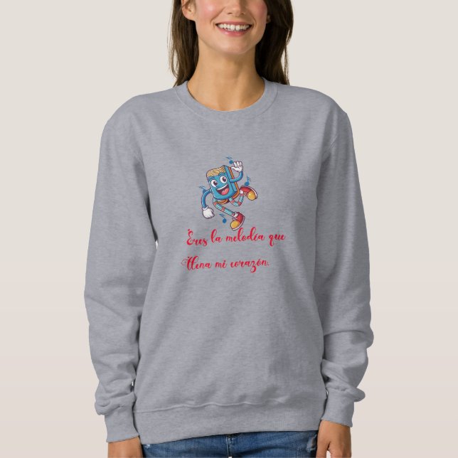 Sudadera Gifts for Valentine day funny melody (Anverso)