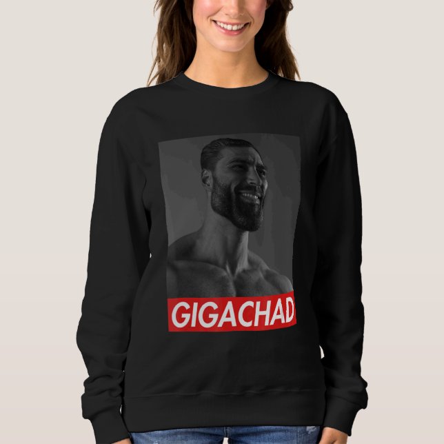 Sudadera Gigachad Promedio Sigma Male Grindset Meme 9 (Anverso)