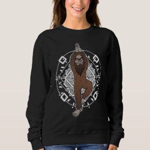 Sudadera Gigante de meditación de yoga de pie sasquatch yet
