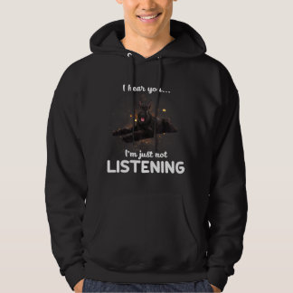 Sudadera Gigante de Schnauzer Perro, no te oigo escuchar