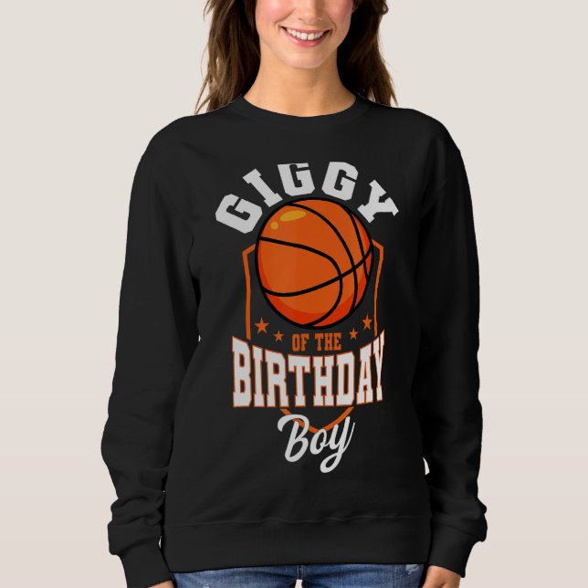 Sudadera Giggy Of Birthday Boy Basketball Theme Bday Pa (Anverso)