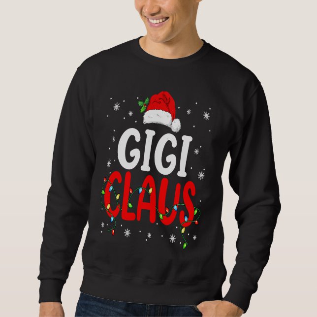 Sudadera Gigi Claus Christmas Santa Lover Matching Family G (Anverso)